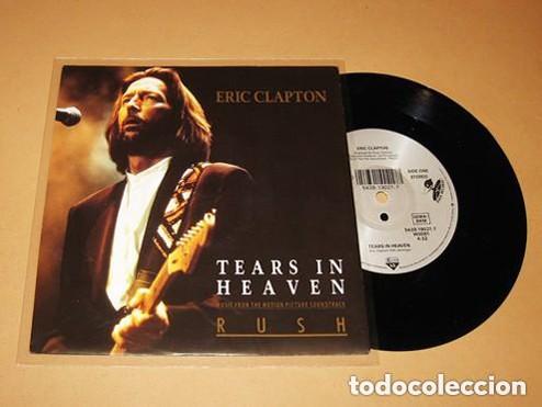 Discos de vinilo: ERIC CLAPTON - TEARS IN HEAVEN - SINGLE - 1991 - EXCELENTE - SUPER BALADA 90'S