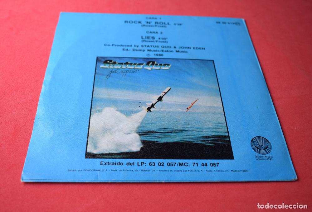 Discos de vinilo: STATUS QUO - ROCKNROLL - SINGLE 1980 - Foto 5