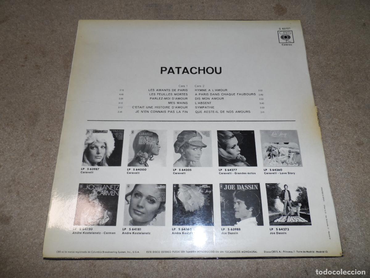 Discos de vinilo: Patachou &ndash; Patachou (SPAIN 1970) - Foto 2