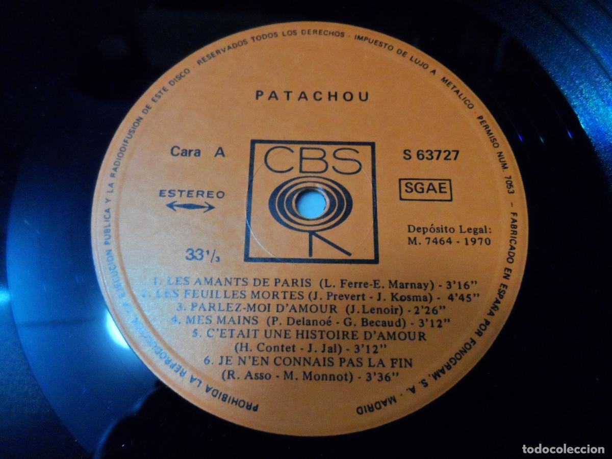 Discos de vinilo: Patachou &ndash; Patachou (SPAIN 1970) - Foto 3