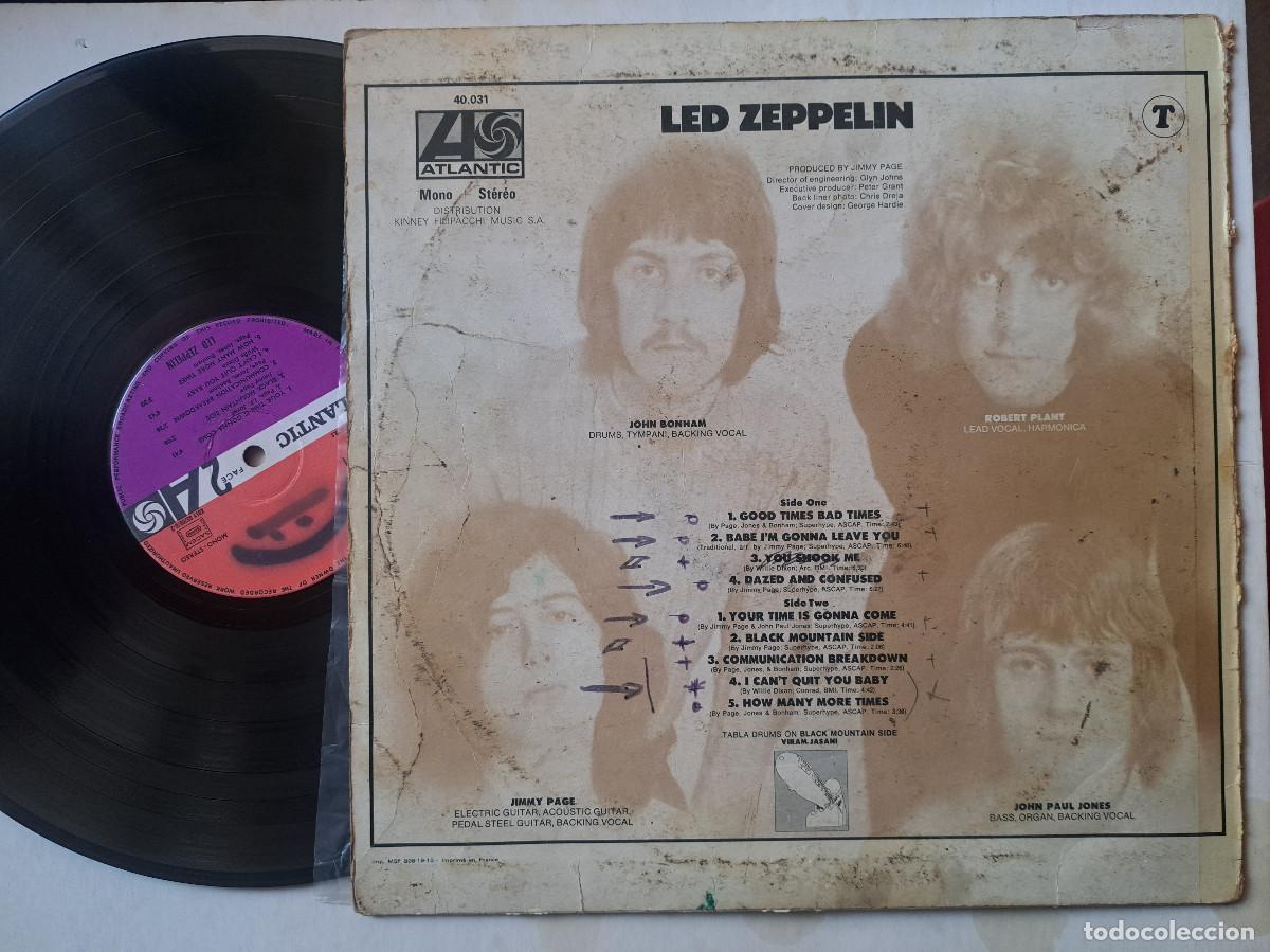 Discos de vinilo: LP Led Zeppelin -Led Zeppelin 1971 edici&oacute;n Francesa - Foto 2