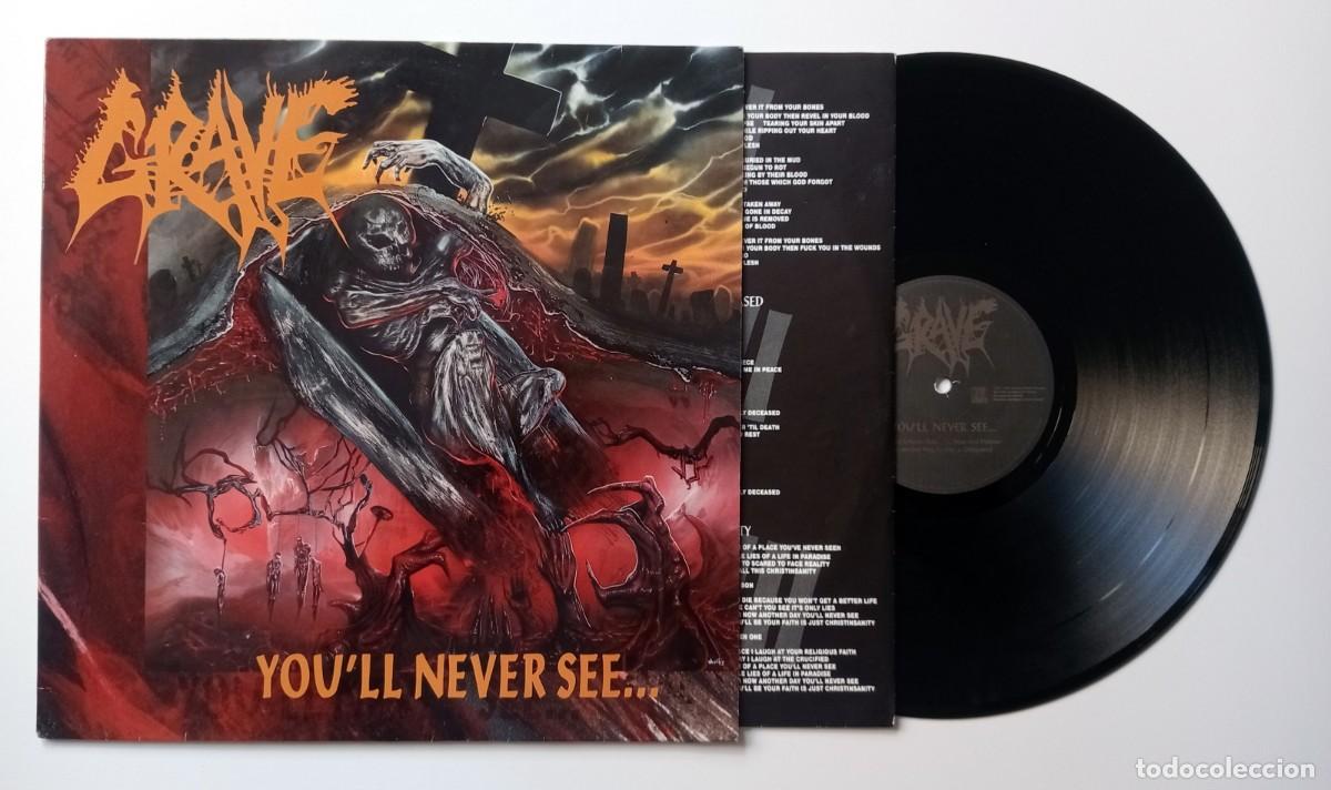 Discos de vinilo: LP GRAVE - YOU&acute;LL NEVER SEE - Foto 3