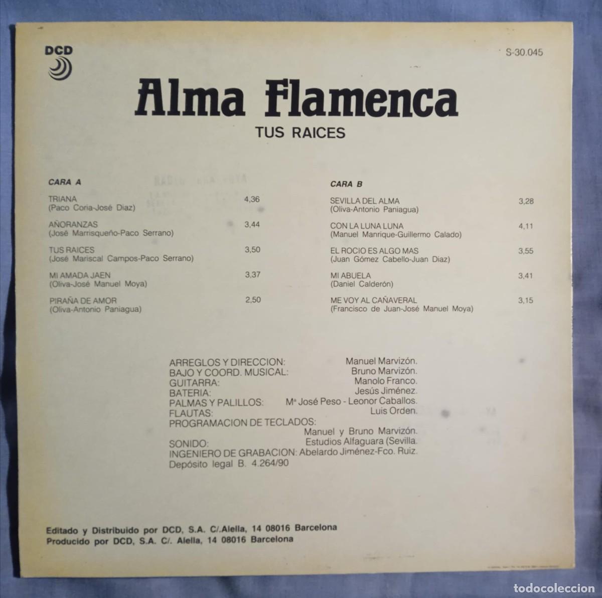 Discos de vinilo: ALMA FLAMENCA - TUS RAICES - Foto 2