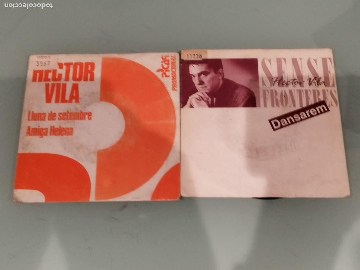 Discos de vinilo: Lote de 2 vinilos de H&eacute;ctor Vila. Disco 7&rdquo;. - Foto 1
