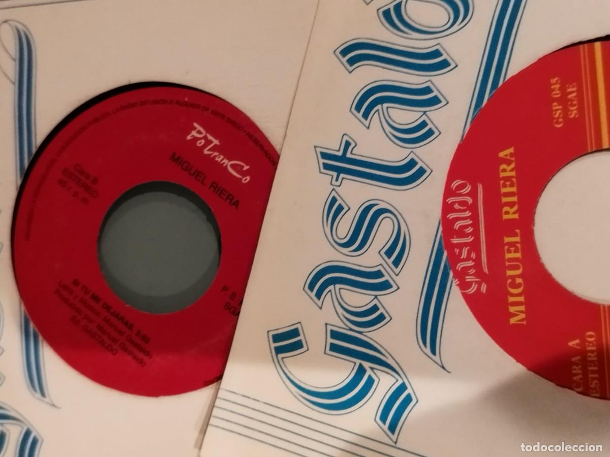 Discos de vinilo: Lote de 2 vinilos de Miguel Riera. Disco 7&rdquo;. - Foto 2