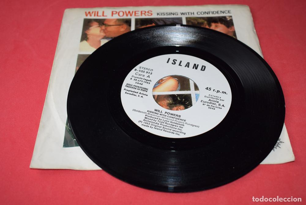 Discos de vinilo: WILL POWERS - KISSING WITH CONFIDENCE - SINGLE PROMO - Foto 5
