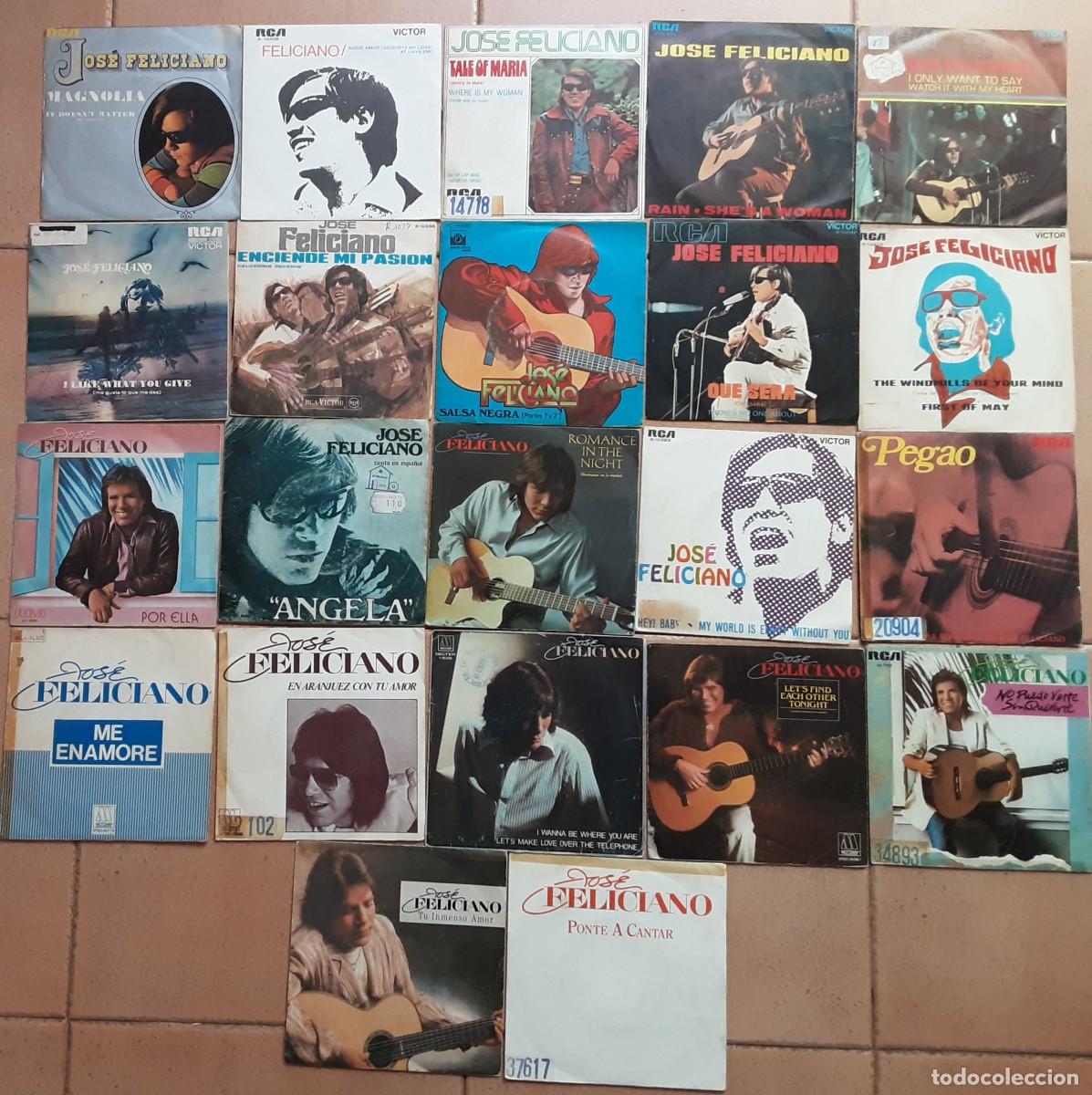 Discos de vinilo: Note de 22 singles de Jos&eacute; Feliciano - Foto 1