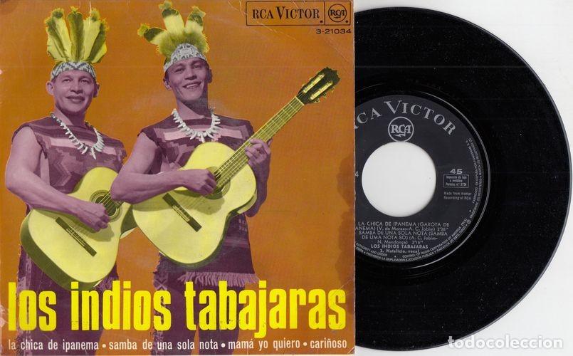 Discos de vinilo: LOS INDIOS TABAJARAS - LA CHICA DE IPANEMA - EP DE VINILO - C-14 - Foto 1