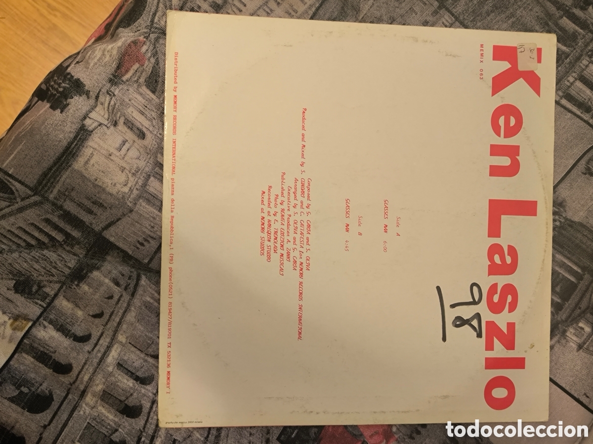 Discos de vinilo: DISCO VINILO KEN LASZLO GLASSES MAN - Foto 2