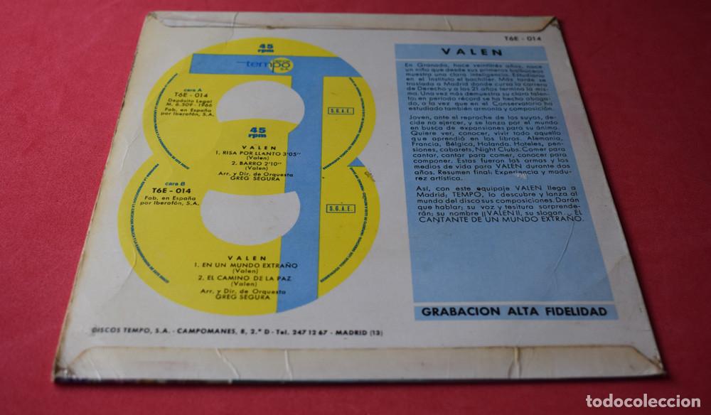 Discos de vinilo: VALEN - RISA POR LLANTO - EP DE 1966 - Foto 3