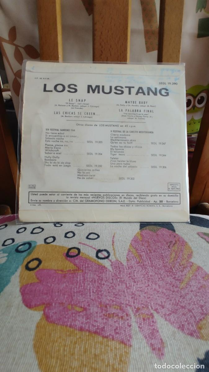 Discos de vinilo: LOS MUSTANG-EP LE SNAP +3 - Foto 2