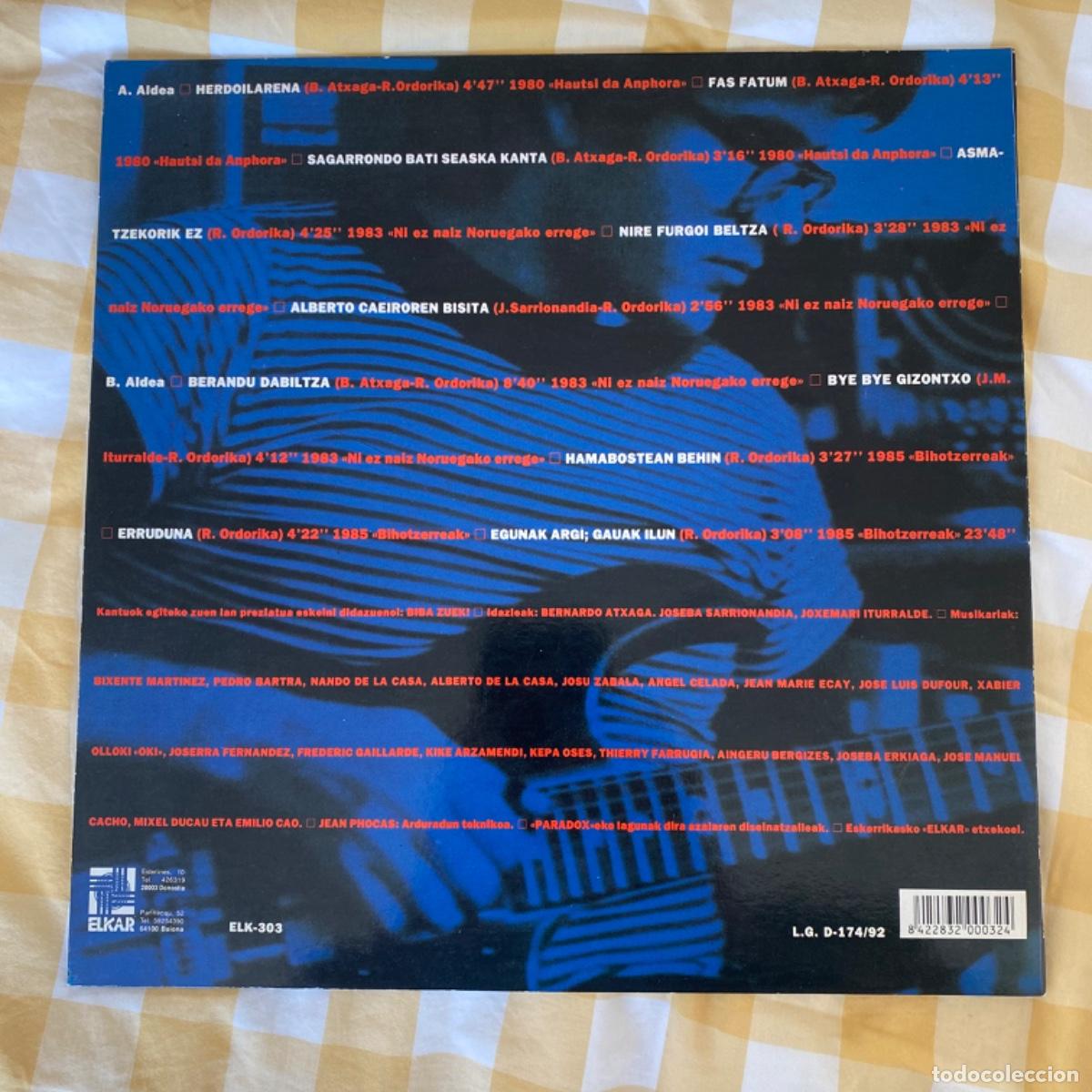 Discos de vinilo: RUPER ORDORIKA BILDUMA BAT - Foto 2