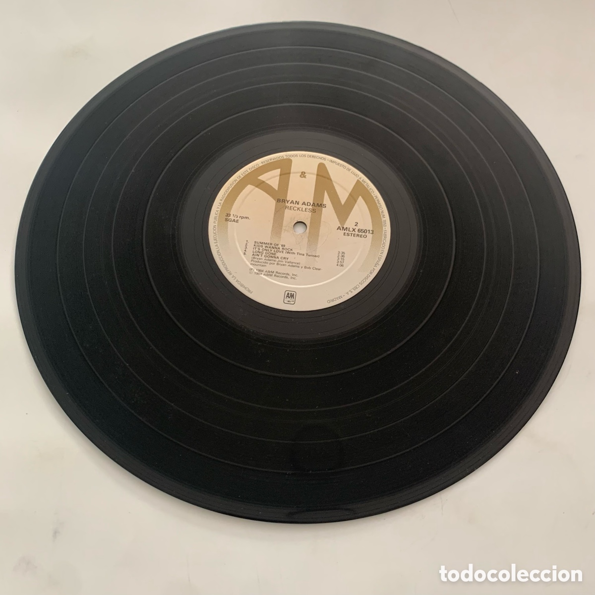 Discos de vinilo: lp Bryan Adams &lrm;&ndash; Reckless edicion espa&ntilde;ola de 1984 - Foto 6