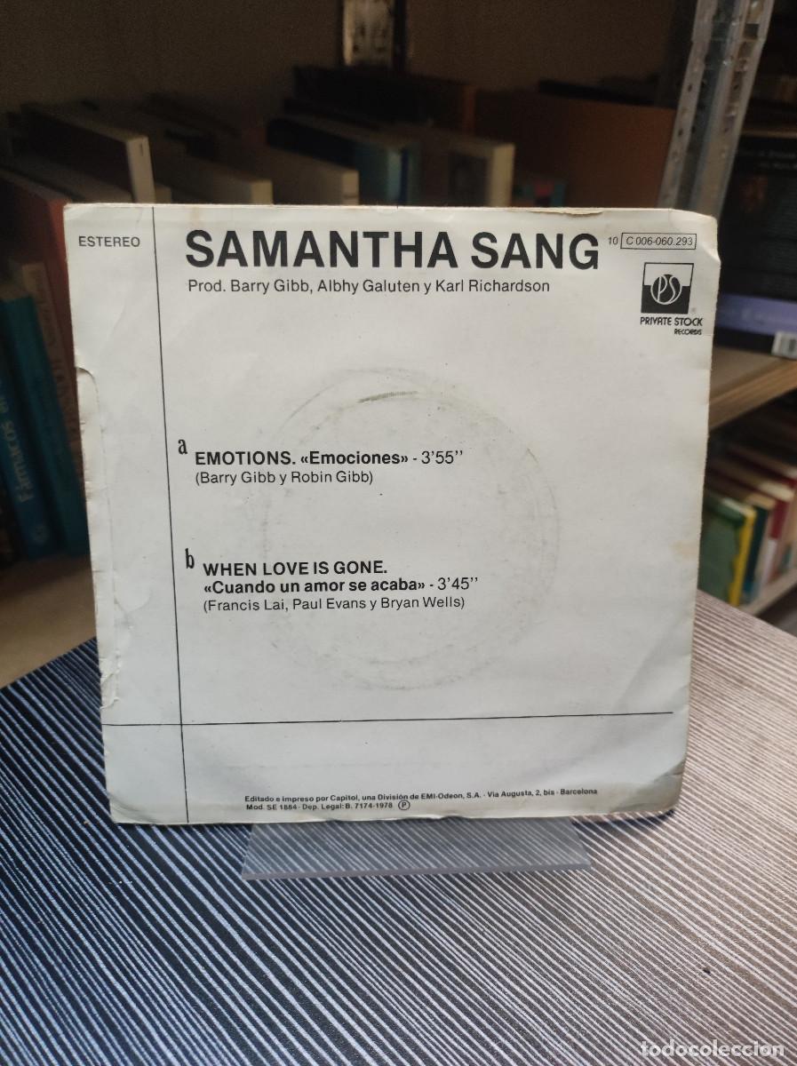 Discos de vinilo: Samantha Sang &ndash; Emociones = Emotions - Foto 2