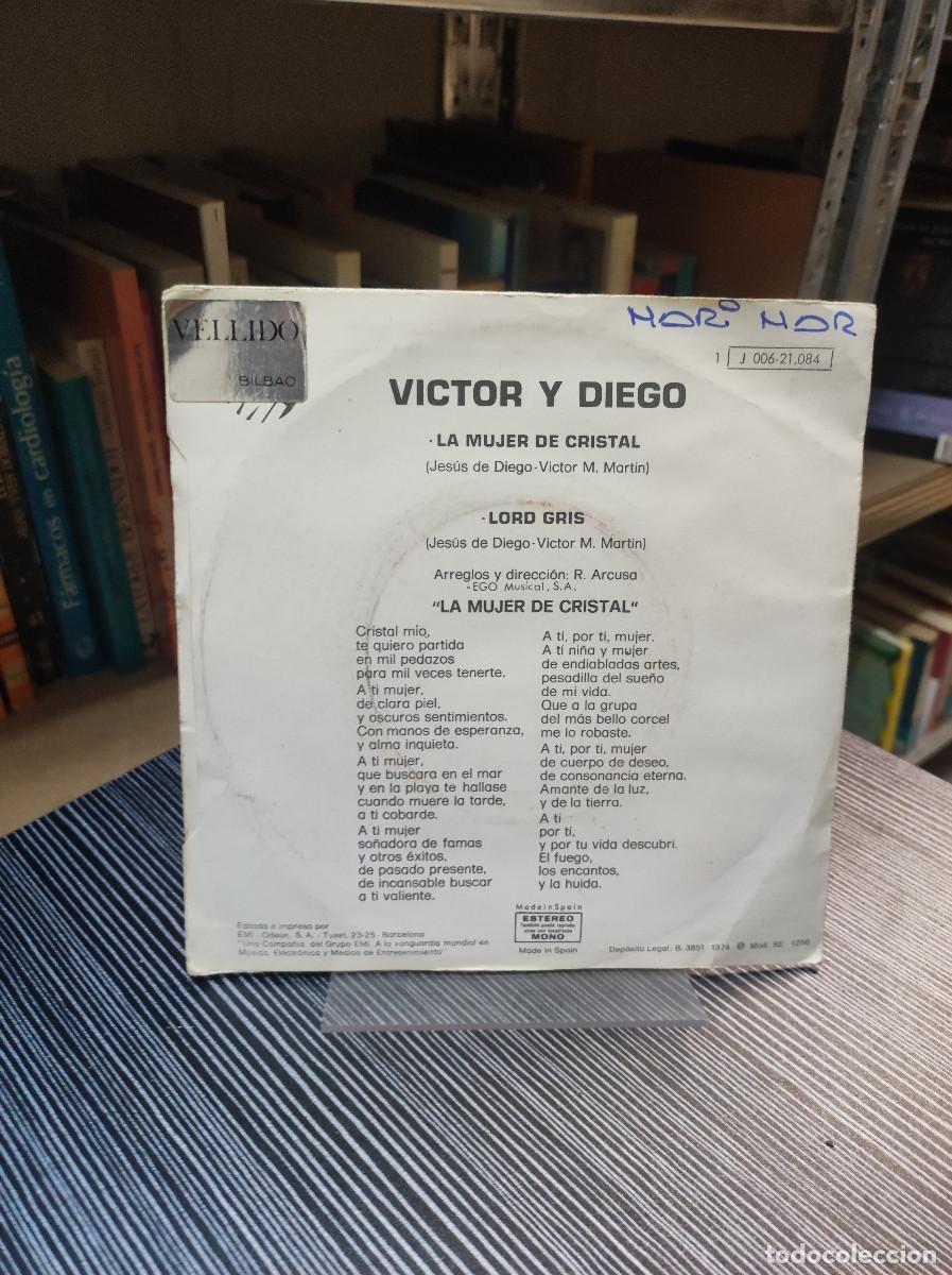 Discos de vinilo: V&iacute;ctor Y Diego &ndash; La Mujer De Cristal - Foto 2