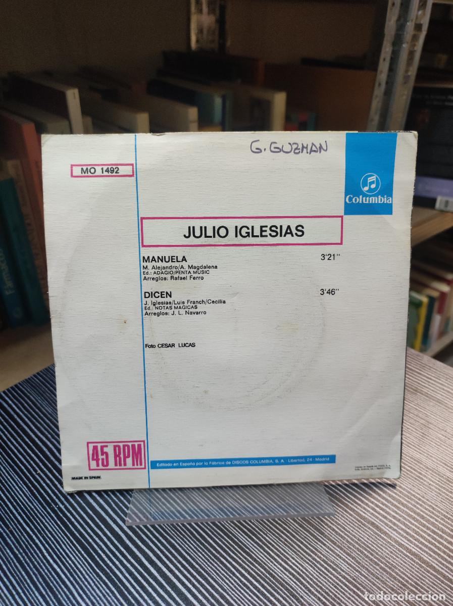 Discos de vinilo: Julio Iglesias &ndash; Manuela / Dicen - Foto 2