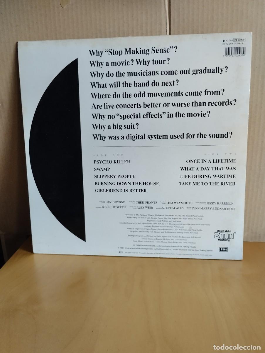 Discos de vinilo: TALKING HEADS ----- STOP MAKING SENSE - Foto 2