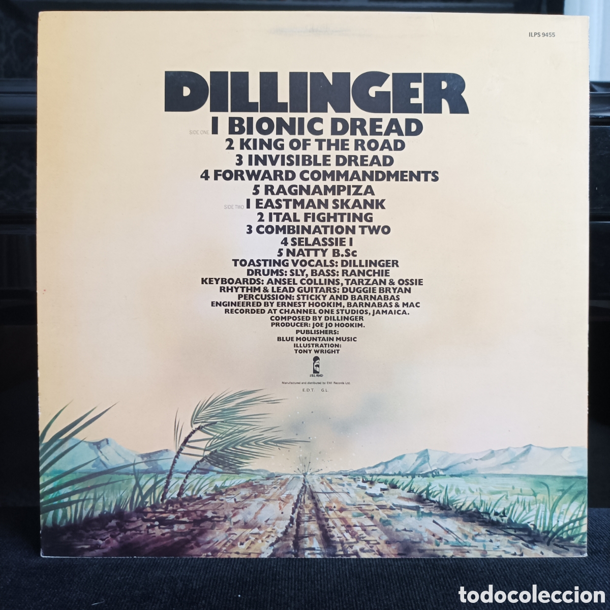 Discos de vinilo: Dillinger - Bionic Dread 1976 UK - Foto 2