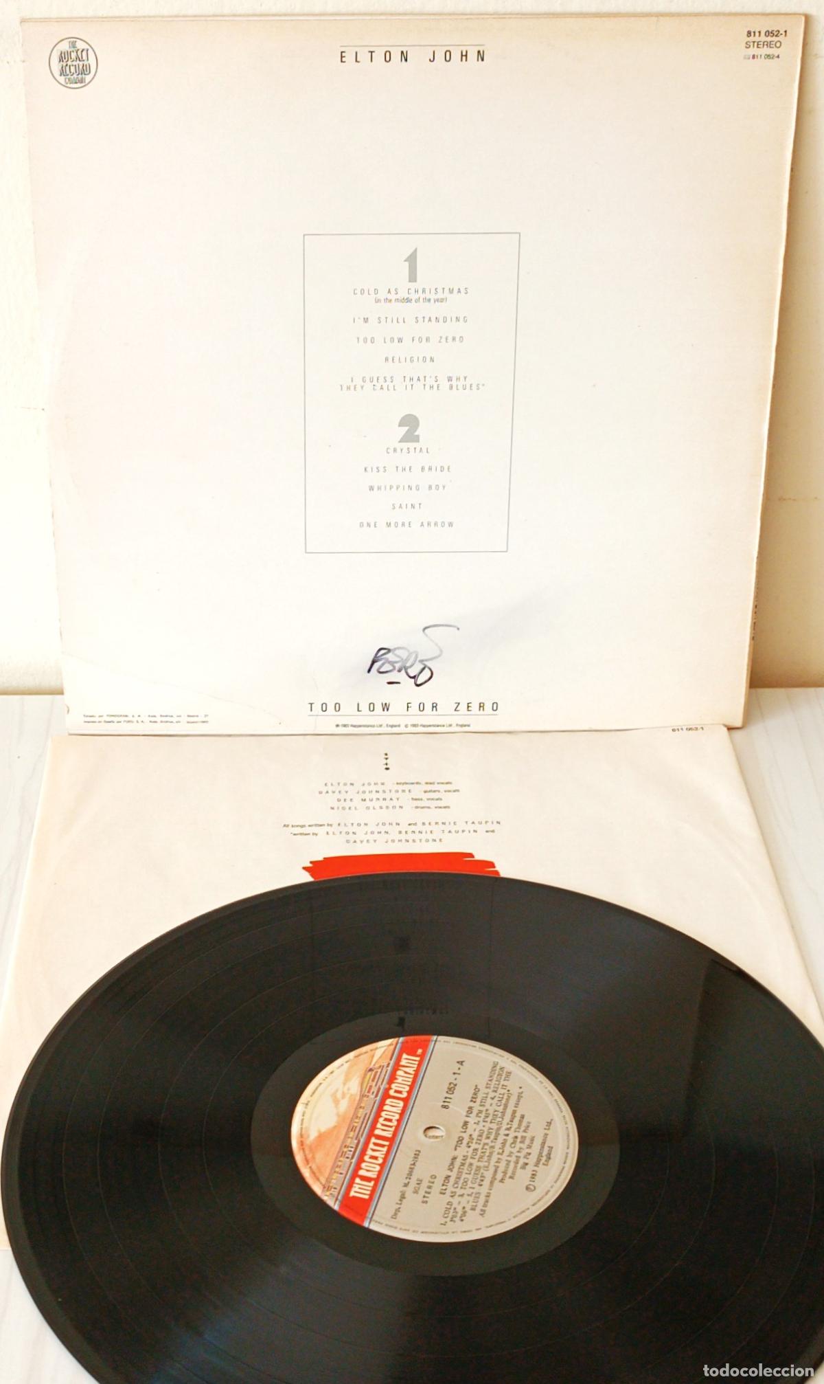 Discos de vinilo: ELTON JOHN - TOO LOW FOR ZERO THE ROCKET - 1983 - Foto 2