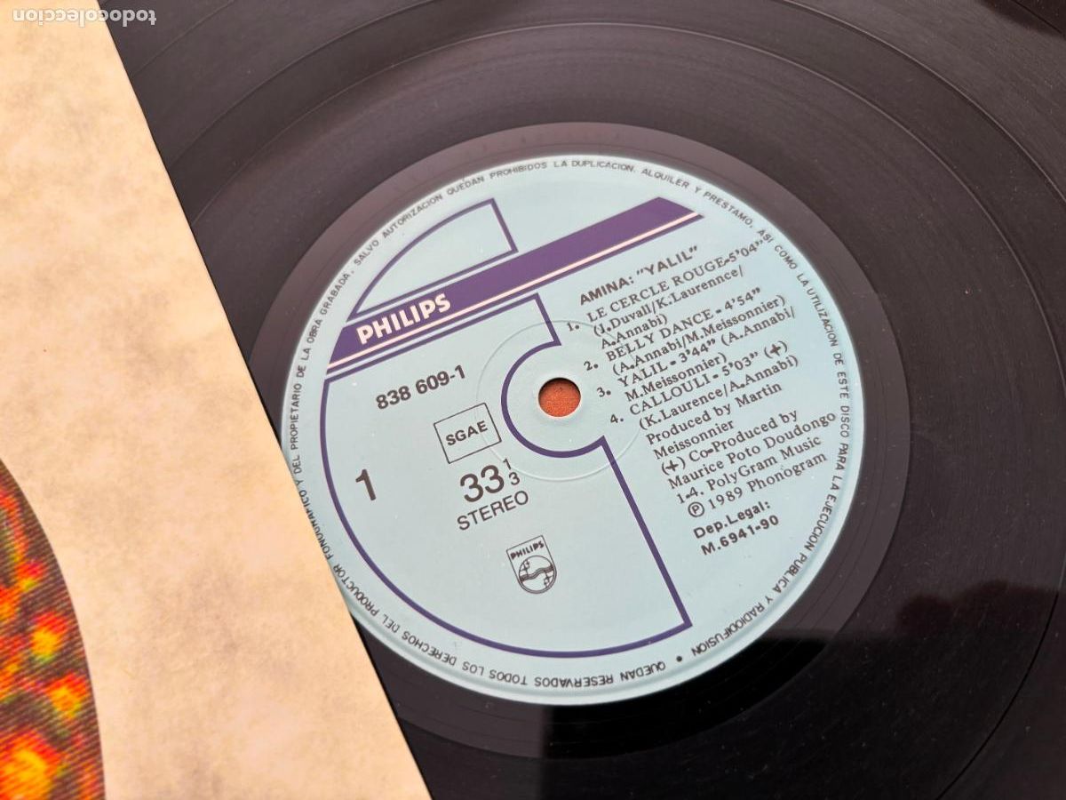 Discos de vinilo: AMINA (YALIL) LP ESPA&Ntilde;A (B-53) - Foto 2