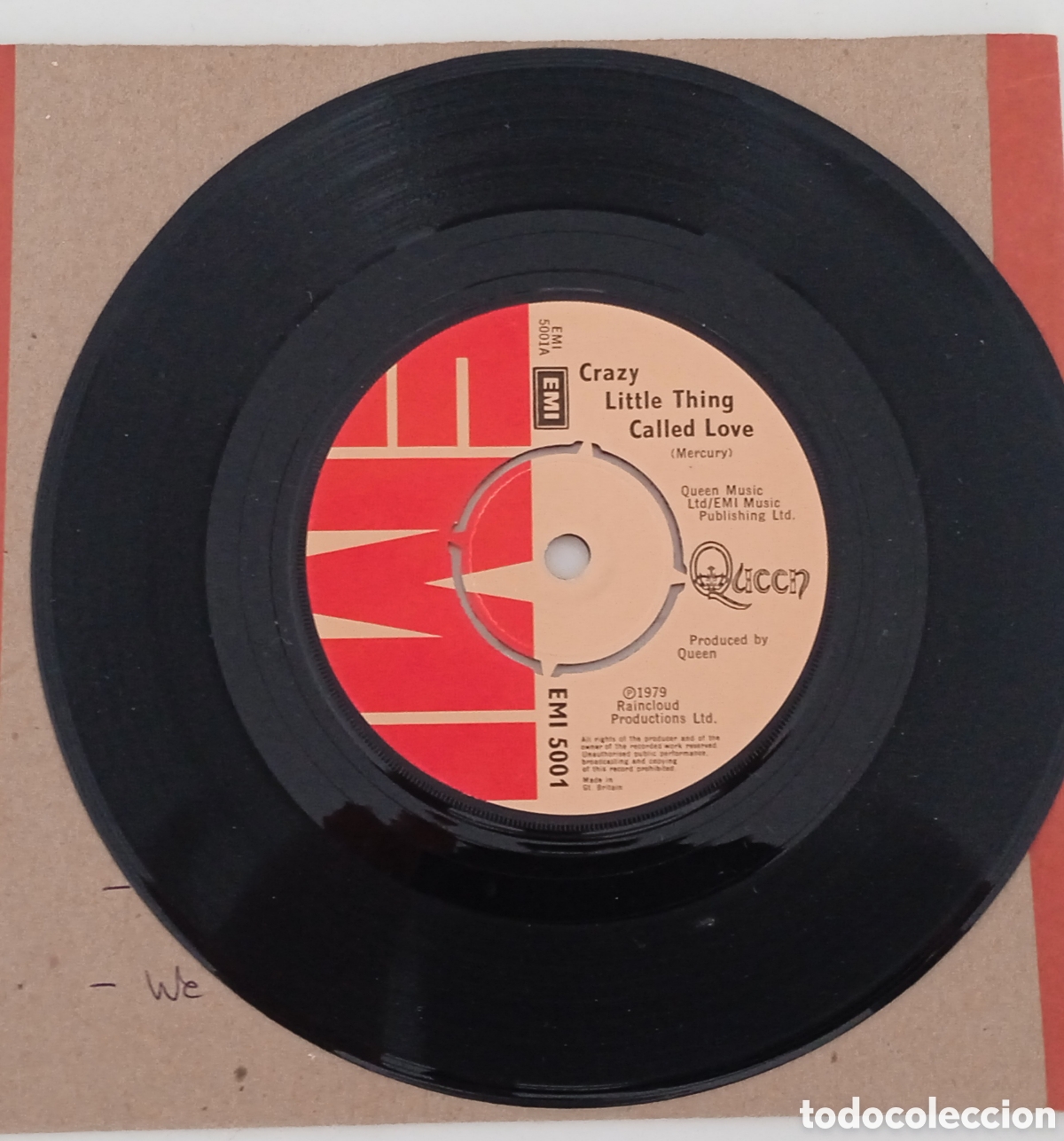 Discos de vinilo: QUEEN - Crazy little thing called love (1979) single - Foto 2