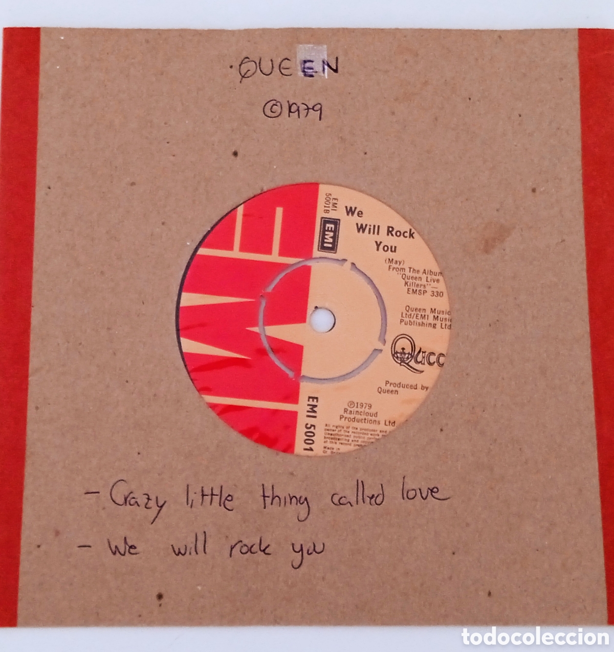 Discos de vinilo: QUEEN - Crazy little thing called love (1979) single - Foto 5
