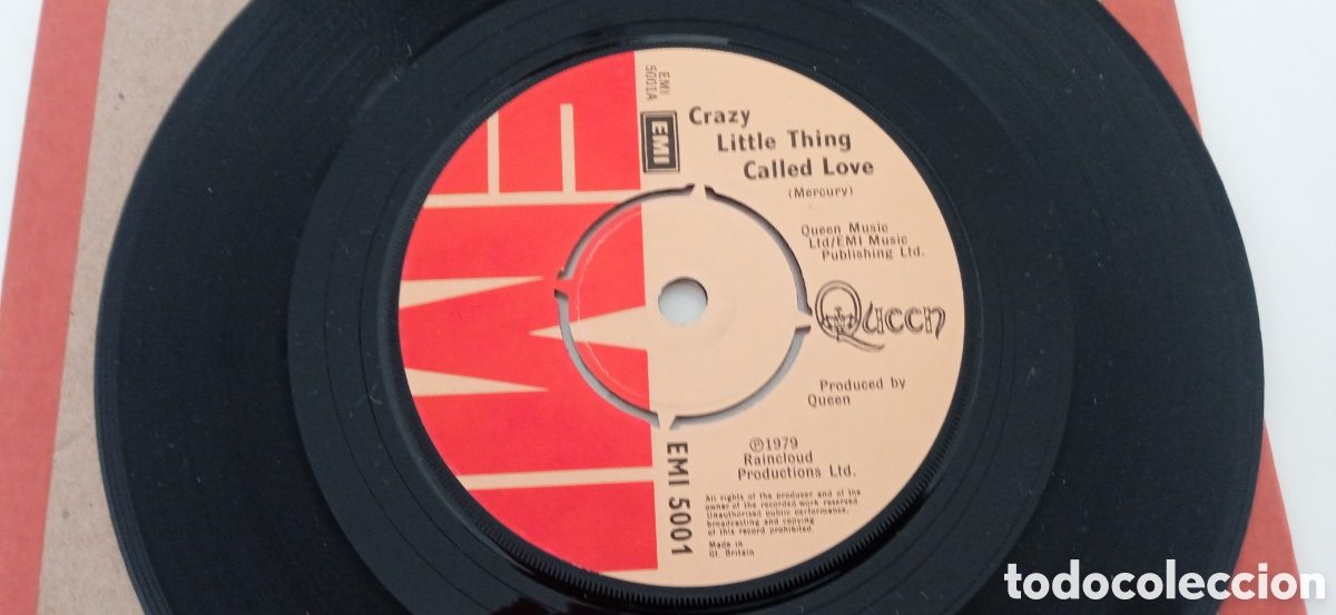 Discos de vinilo: QUEEN - Crazy little thing called love (1979) single - Foto 1
