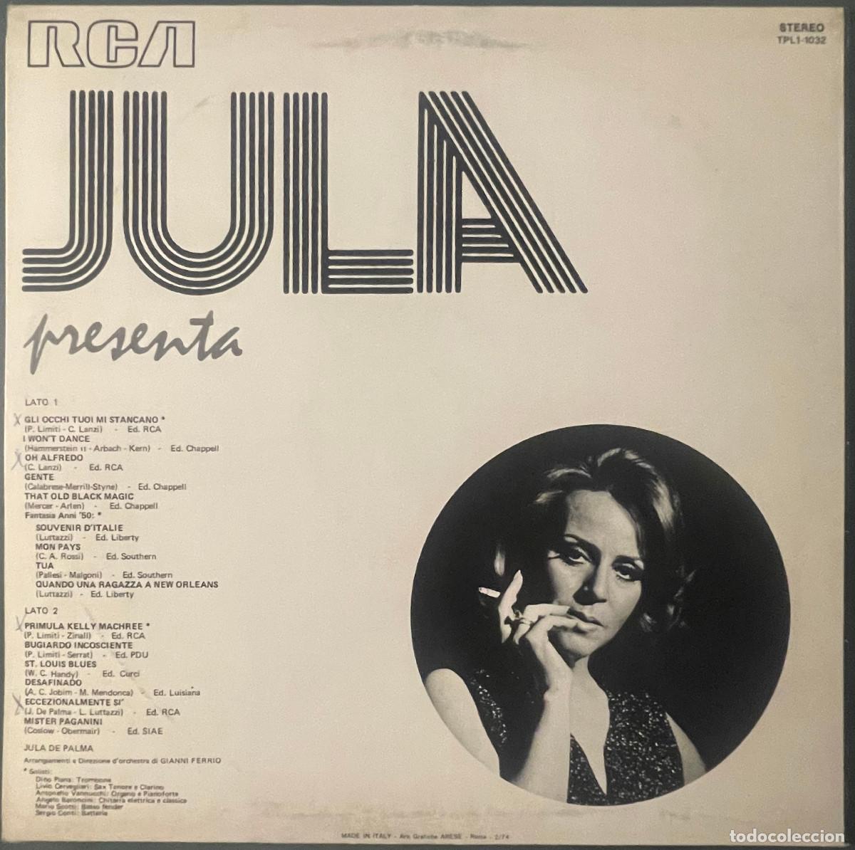 Discos de vinilo: JULA / PRESENTA (LP RCA 1974) ITALIA - Foto 2