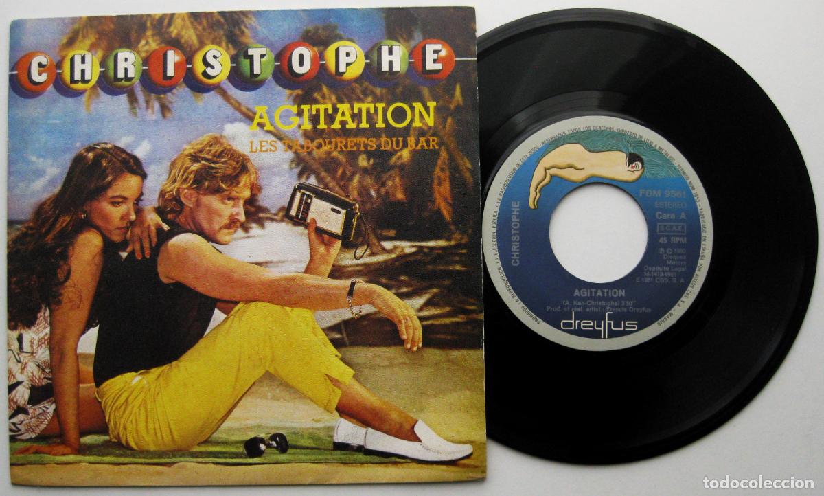 Discos de vinilo: Christophe - Agitation - Single Disques Dreyfus / Epic 1981 BPY - Foto 1