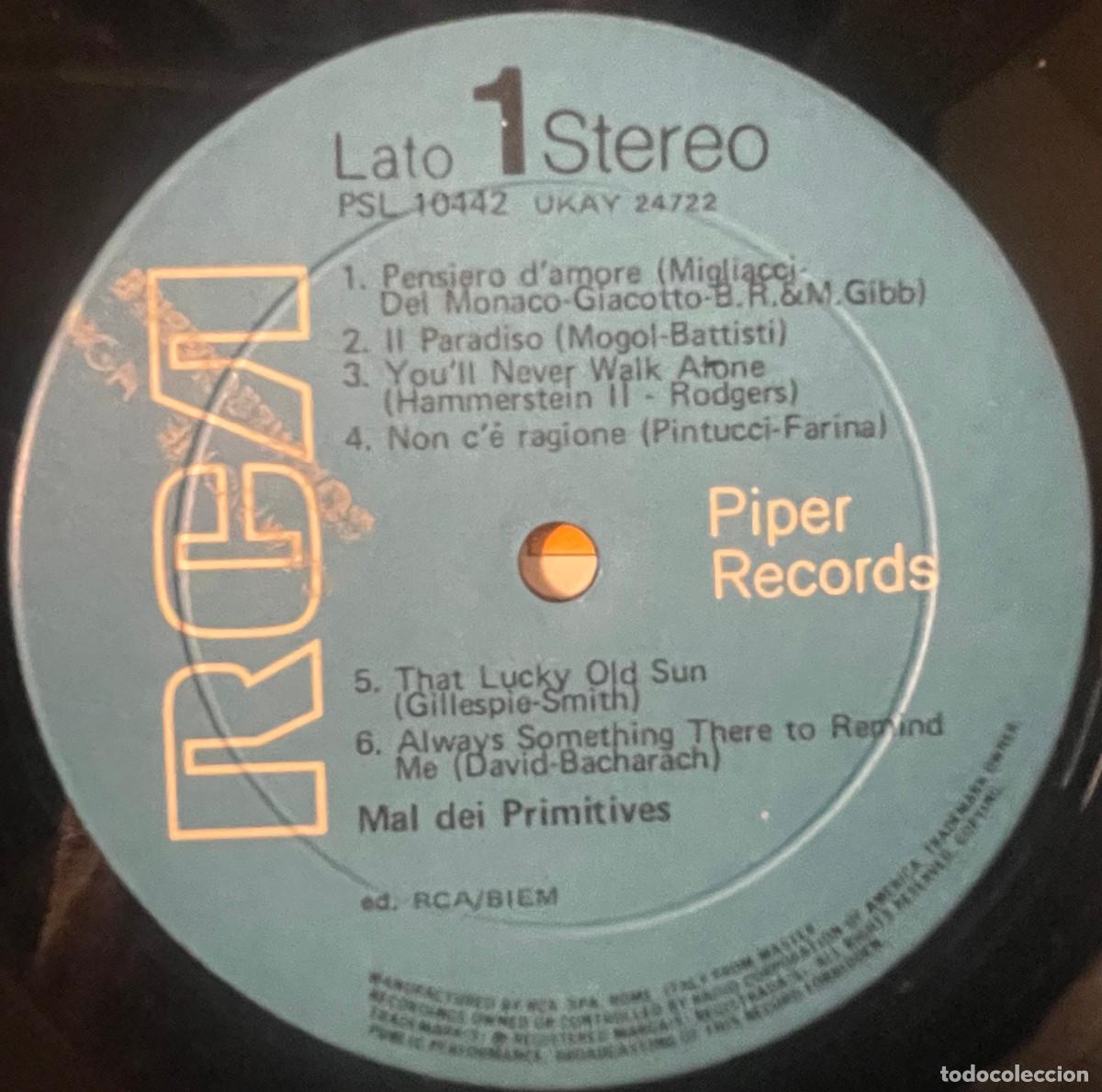 Discos de vinilo: MAL / MAL DEI PRIMITIVES (LP RCA 1969) ITALIA - Foto 3