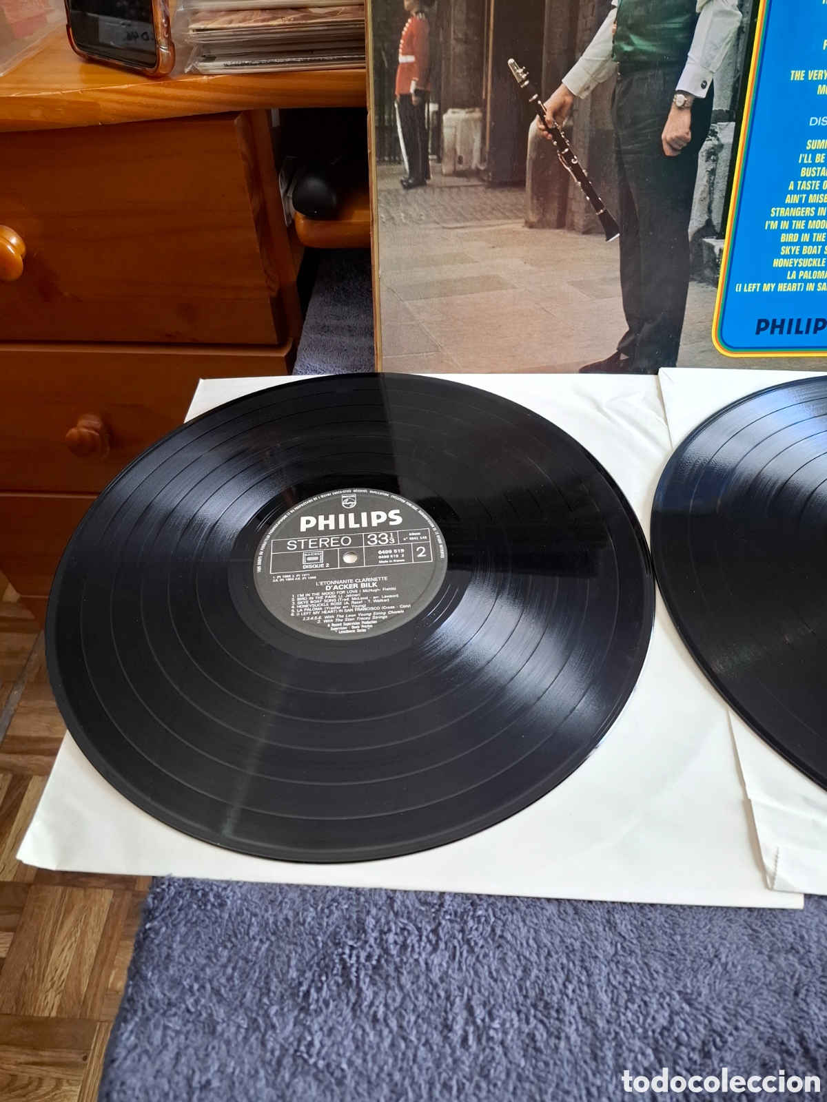 Discos de vinilo: Acker Bilk - L &Eacute;tonnante Clarinette, 2 Discos. - Foto 6