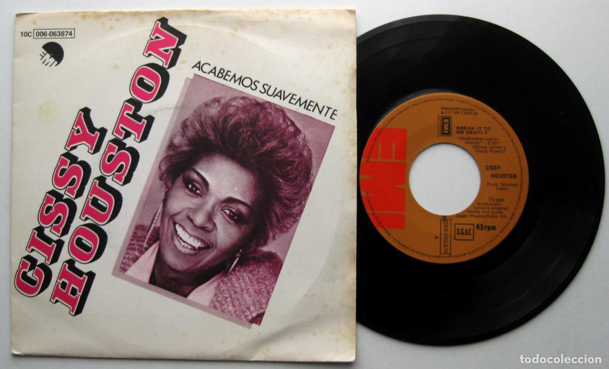 Discos de vinilo: Cissy Houston - Acabemos Suavemente - Single EMI 1980 BPY - Foto 1