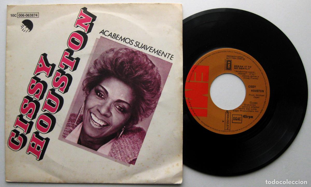 Discos de vinilo: Cissy Houston - Acabemos Suavemente - Single EMI 1980 BPY - Foto 1