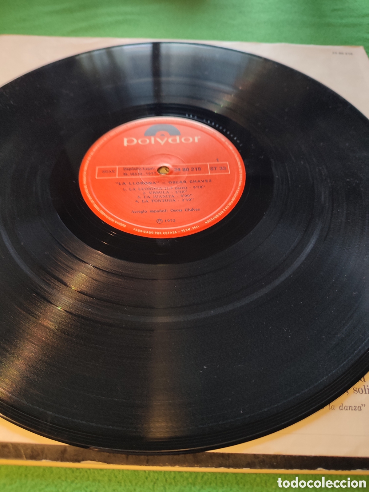 Discos de vinilo: &Oacute;scar Ch&aacute;vez - La llorona ed 1977 - Foto 4