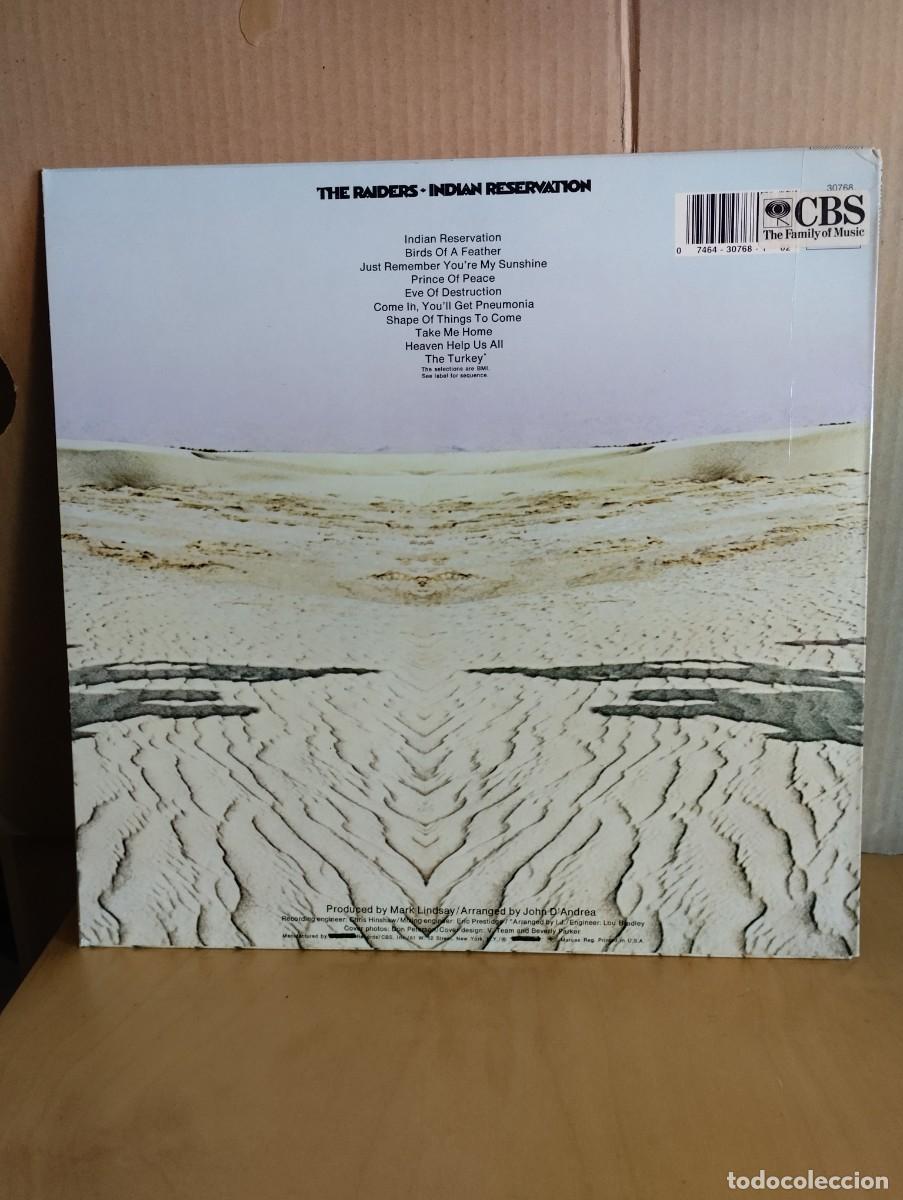 Discos de vinilo: THE RAIDERS ----- INDIAN RESERVATION - Foto 2