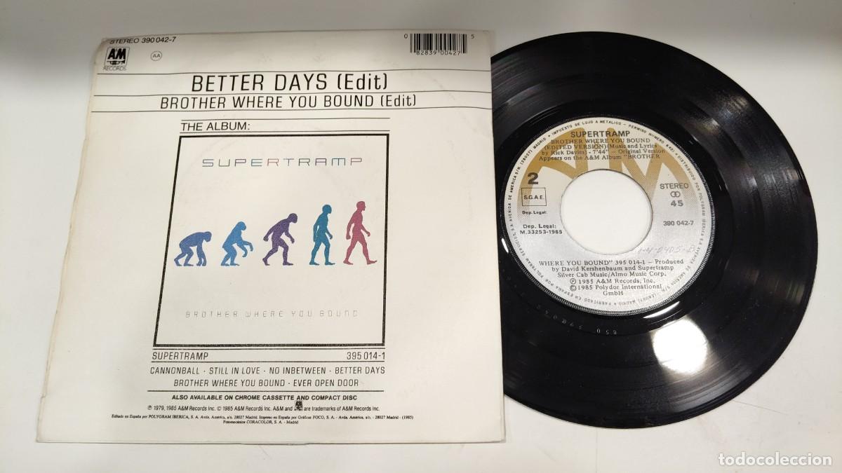 Discos de vinilo: SCO14-Supertramp - Better Days (7&rdquo;, Single) - Foto 2