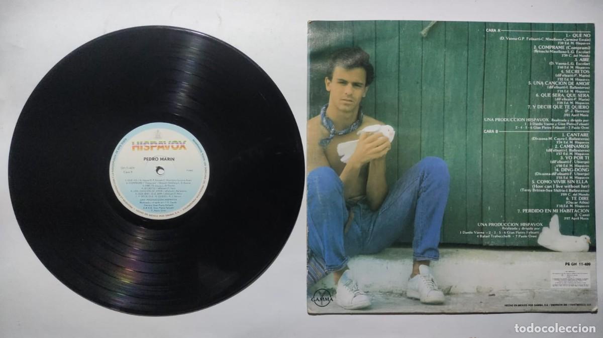 Discos de vinilo: PEDRO MARIN GRANDES EXITOS LP IMPORTADO MEX 1982 - Foto 2