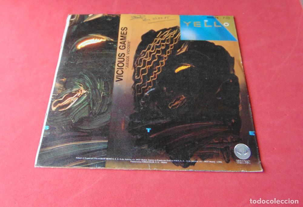 Discos de vinilo: Yello &ndash; Vicious Games - SINGLE 1985 - Foto 3