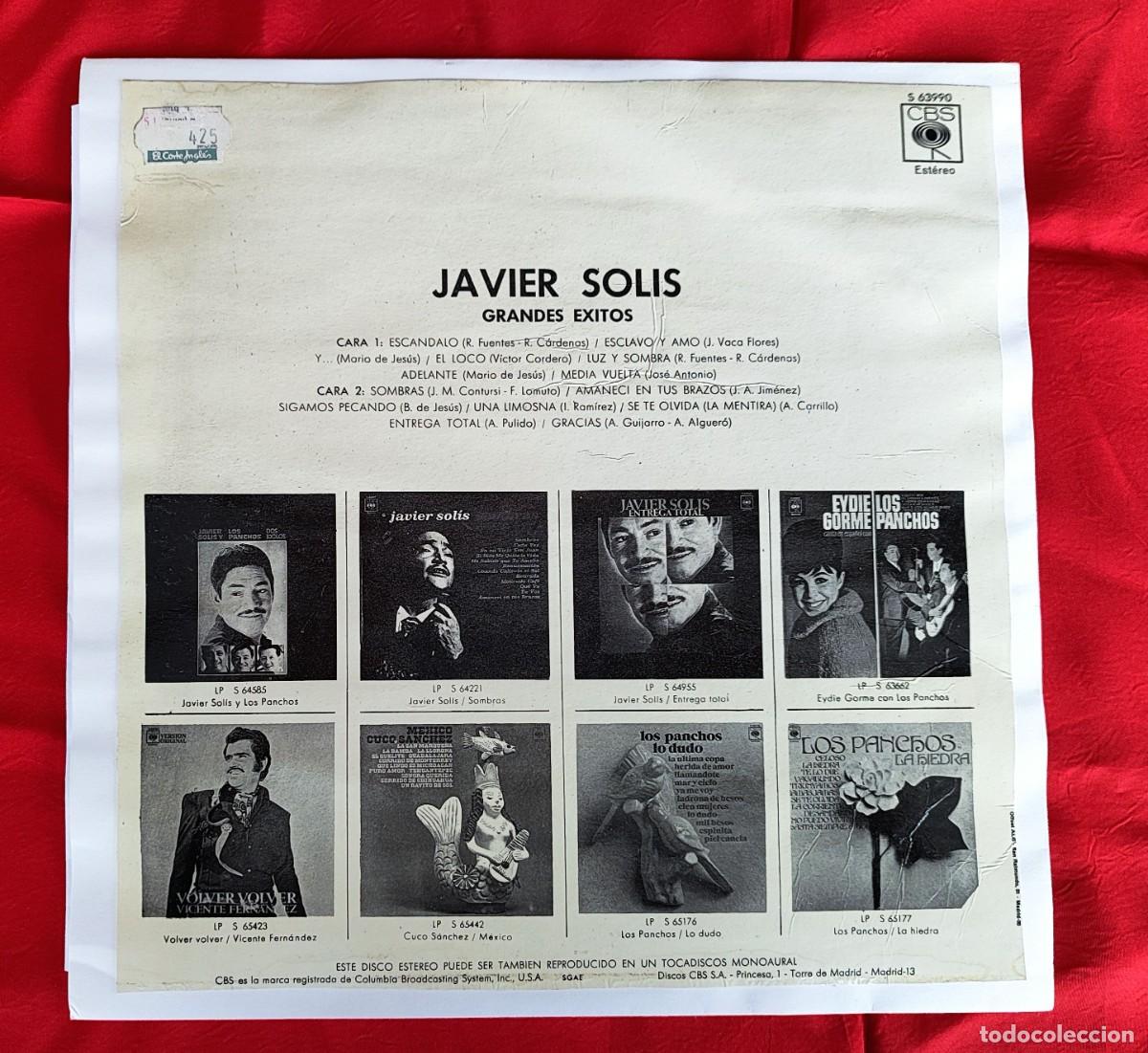 Discos de vinilo: TRES LP&acute;S DE JAVIER SOL&Iacute;S. - Foto 3