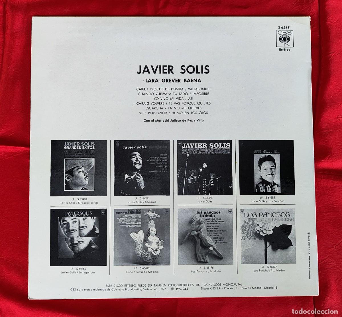 Discos de vinilo: TRES LP&acute;S DE JAVIER SOL&Iacute;S. - Foto 9