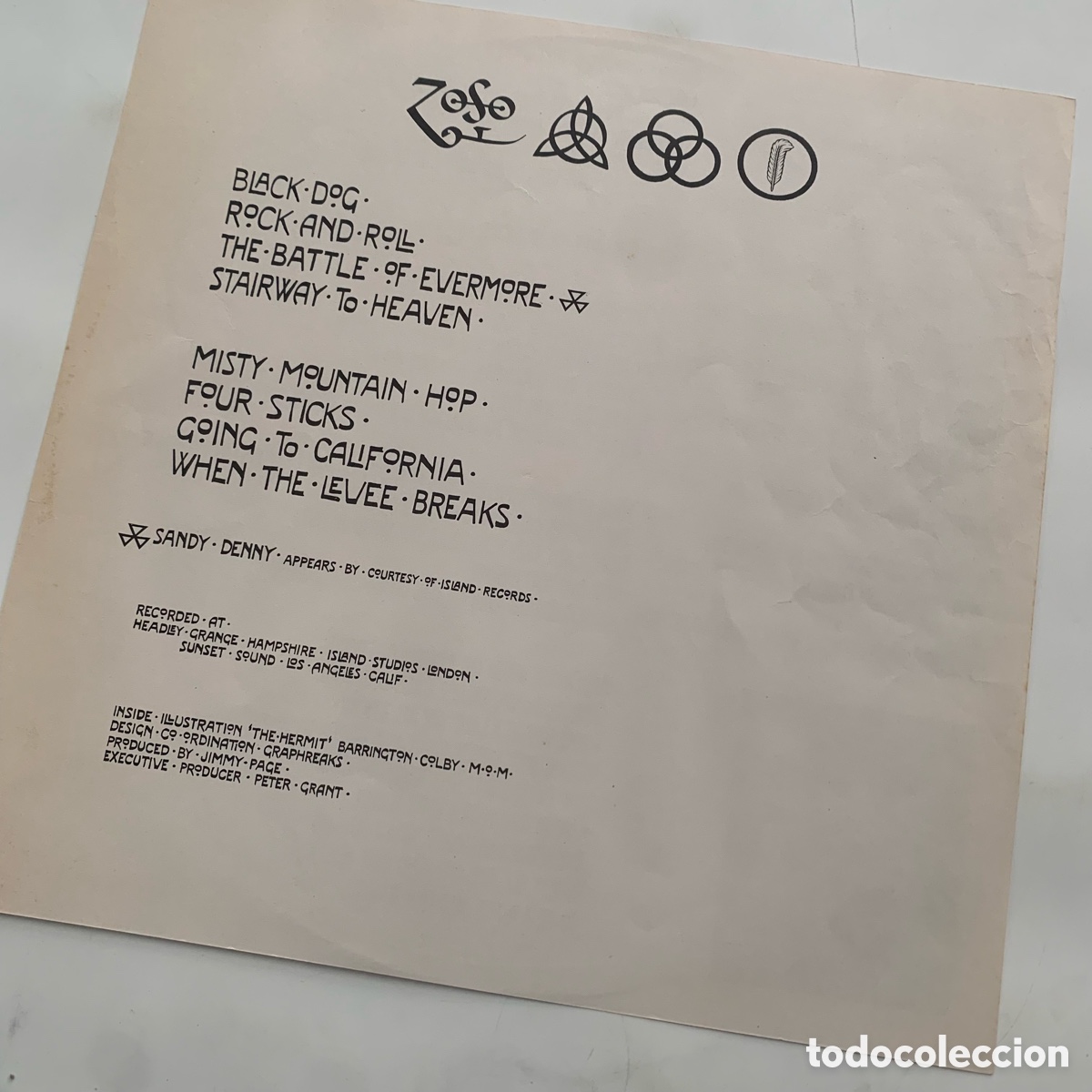 Discos de vinilo: lp Led Zeppelin &lrm;&ndash; Untitled edicion espa&ntilde;ola - Foto 4