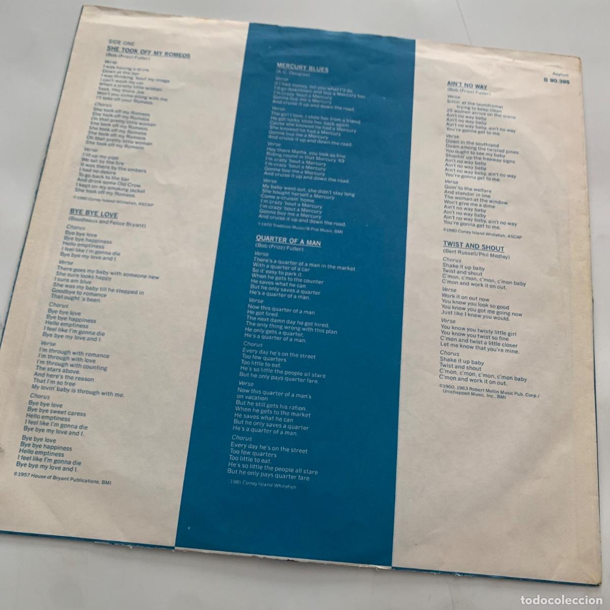 Discos de vinilo: lp David Lindley &lrm;&ndash; El Rayo-X edicion espa&ntilde;ola de 1981 - Foto 4