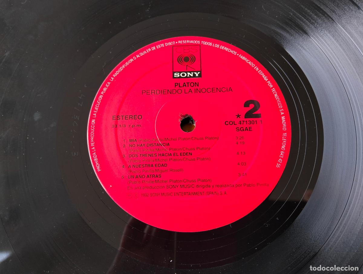 Discos de vinilo: DISCO LP, PLATON - PERDIENDO LA INOCENCIA - Foto 6