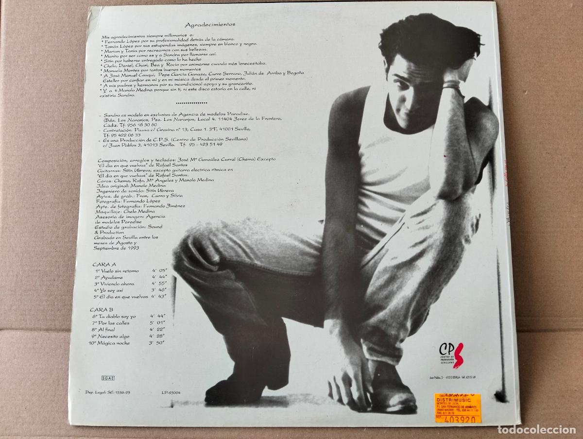 Discos de vinilo: DISCO LP, SANDRO - TU DIABLO SOY YO - Foto 2