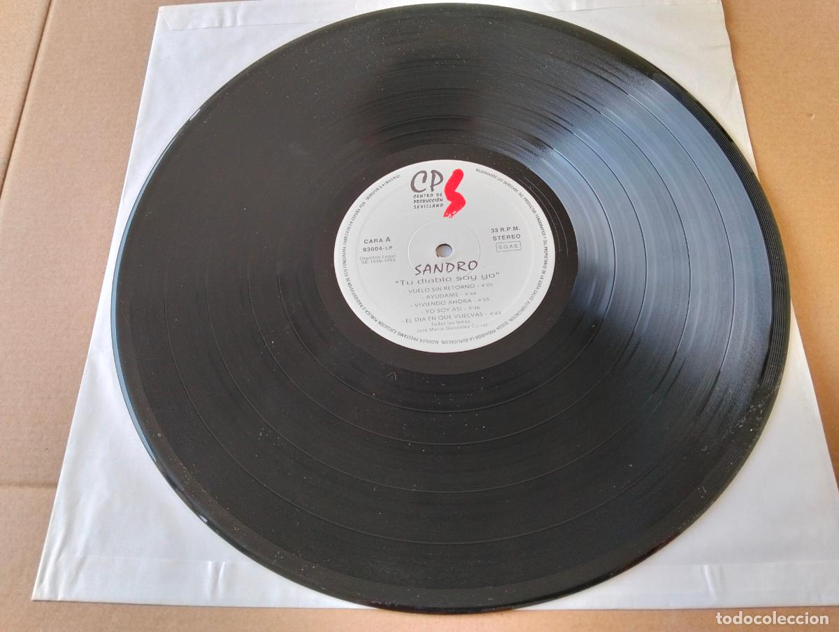 Discos de vinilo: DISCO LP, SANDRO - TU DIABLO SOY YO - Foto 3