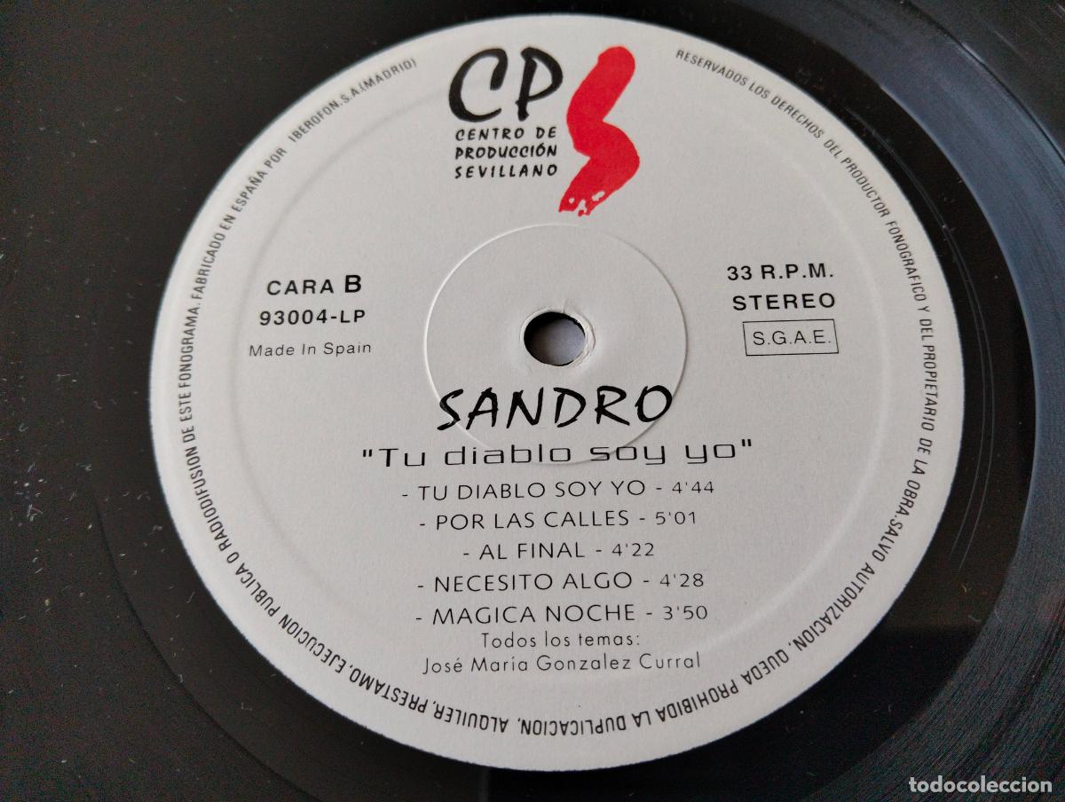 Discos de vinilo: DISCO LP, SANDRO - TU DIABLO SOY YO - Foto 6