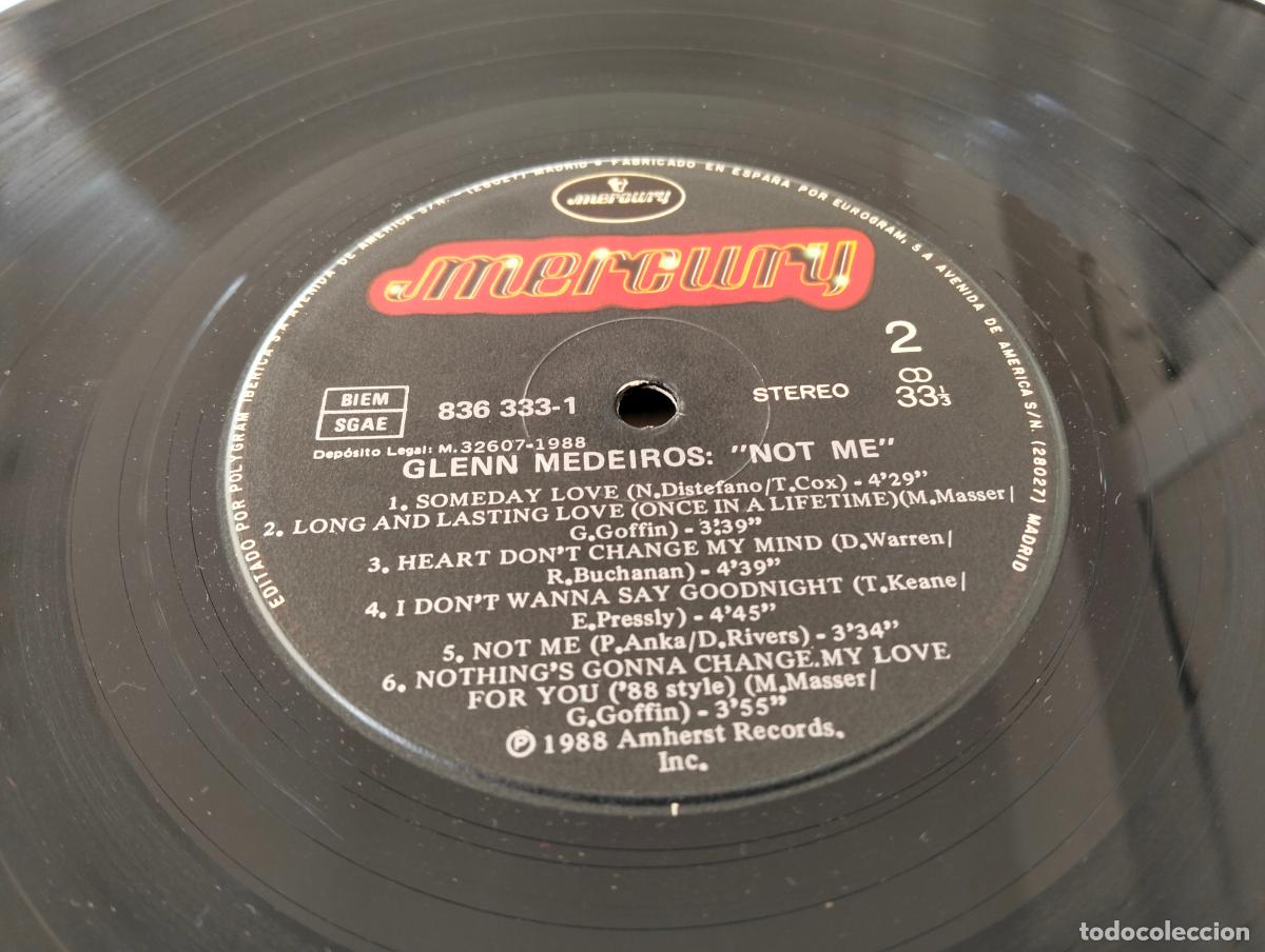 Discos de vinilo: DISCO LP, GLEN MEDEIROS - NOT ME - Foto 6