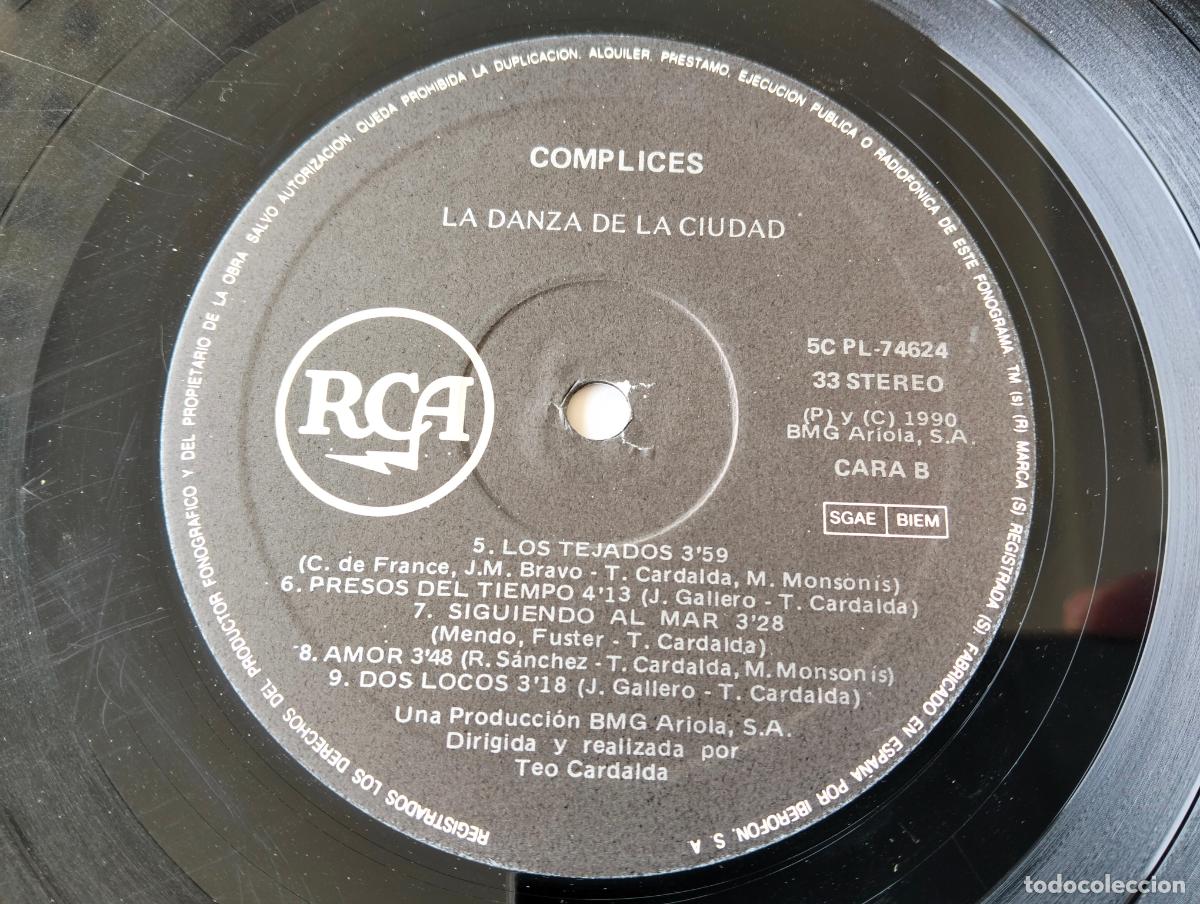 Discos de vinilo: DISCO LP, COMPLICES - LA DANZA DE LA CIUDAD - Foto 5