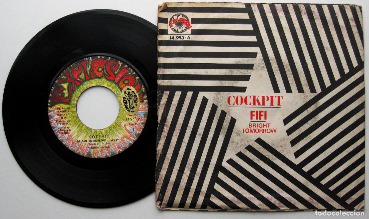 Discos de vinilo: Cockpit - Fifi / Bright Tomorrow - Single Explosi&oacute;n 1971 BPY - Foto 2