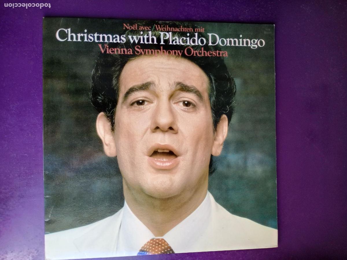 Discos de vinilo: NAVIDAD CON PLACIDO DOMINGO - SINFONICA DE VIENA - VILLANCICOS - LP CBS 1981 - PROMO SIN USO